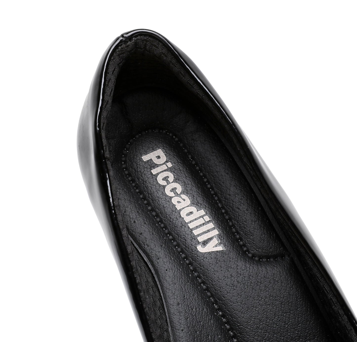 女用黑色和石墨高跟鞋 (130.189)