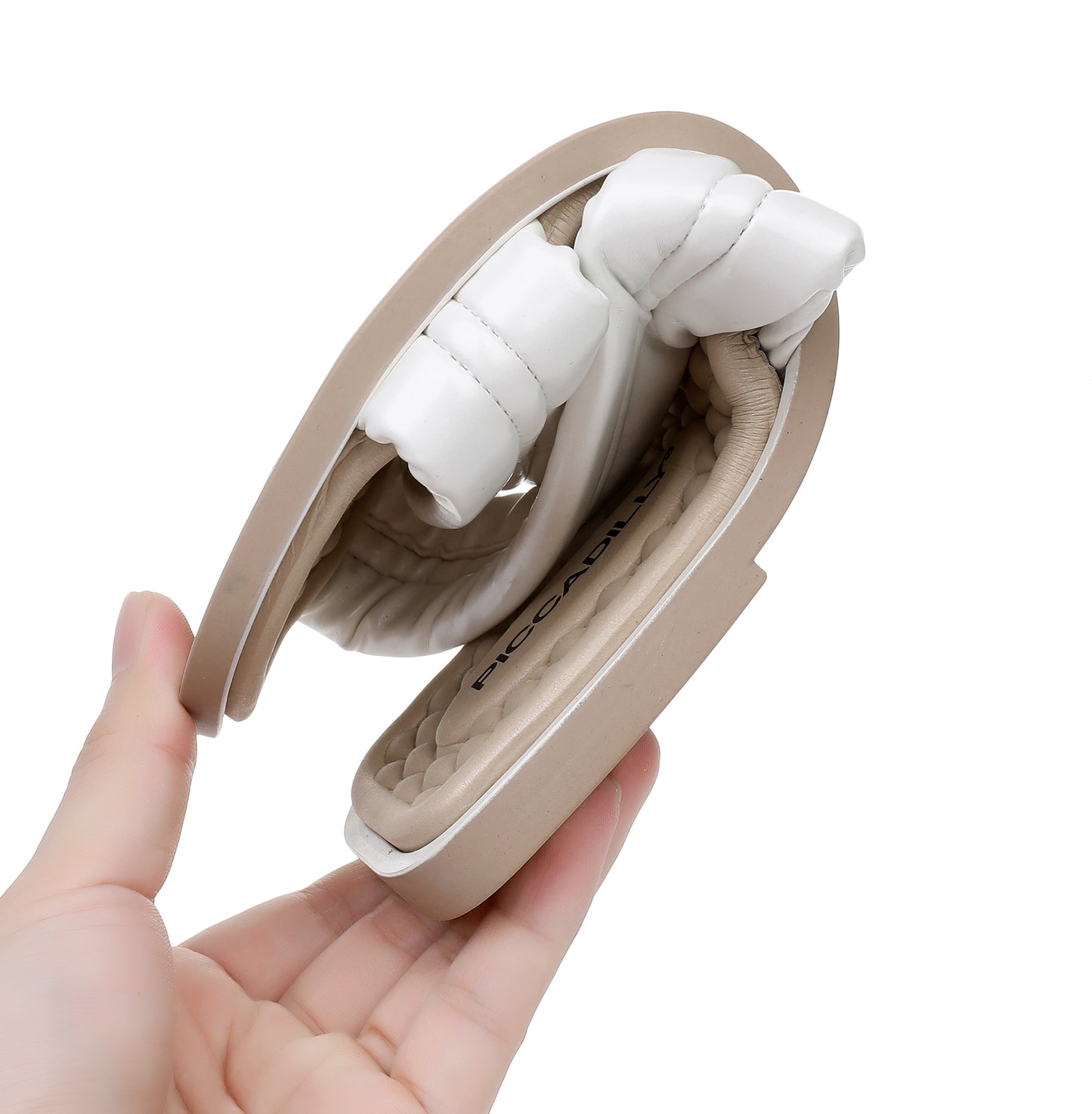 Criss Cross Strap Sandals - White (355.006)