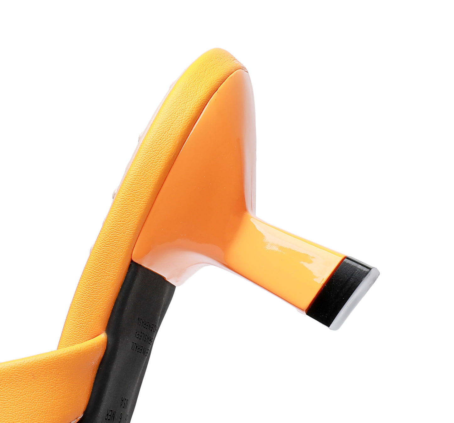 女用芥末色納帕涼鞋 (588.001)