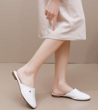 女用白色懶人鞋 (104.011) 