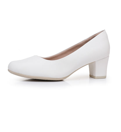 All-Day Comfort Pumps - White Nappa (110.072)