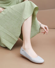 Glitter Silver Flat Ladies Shoes (122.005)