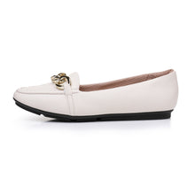 White Napa Flat Women Shoes (122.010)