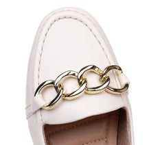 White Napa Flat Women Shoes (122.010)