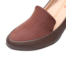 "Walk in Style: Piccadilly Brown Chunky Block Heel Dress Pump Shoes" (130.171) - Simply Shoes Hong Kong