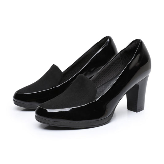 女用黑色高跟鞋 (130.189) 
