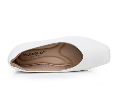 Relax White Flat Ladies Shoes (147.191)