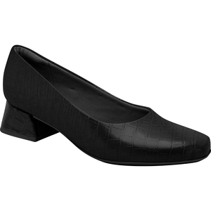 女款黑色 Croco 高跟鞋 (160.055) 