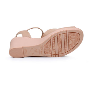 Piccadilly Nude COMFY Footbed Wedge Sandals for Women (163.013)