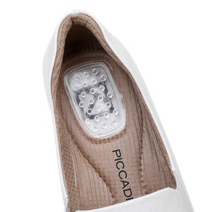 Piccadilly White Nappa Slip-On Shoes (214.026)