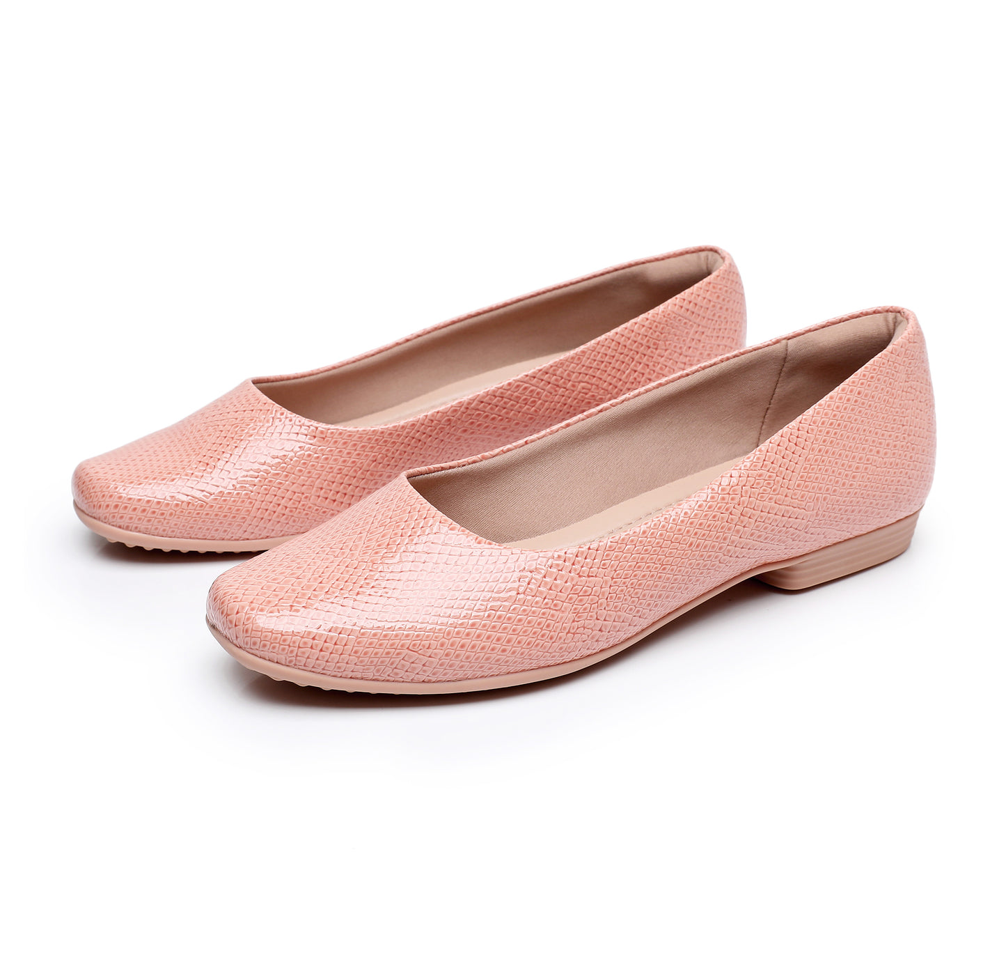 Peach Flat Ladies Shoes (250.115)