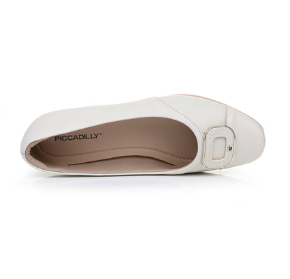 White Flat Ladies Shoes (250.199)