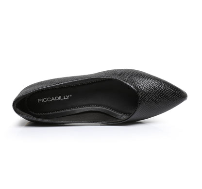 Sleek Deco Point Flats - Black Patent (274.054)