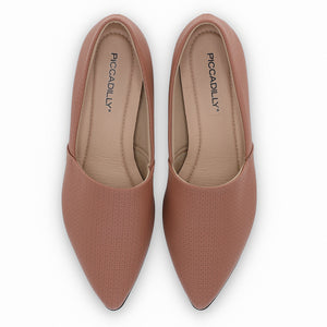 女式棕色平底鞋 (274.074)