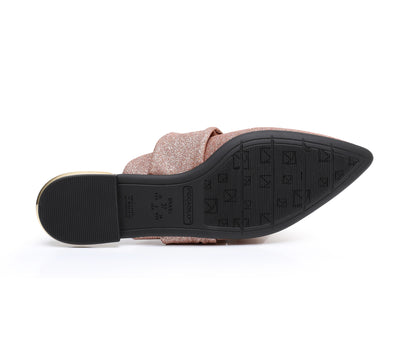 Gossamer Strap Slip Ons - Glitter Rose (274.080)