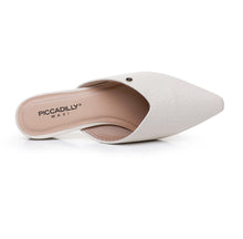 Piccadilly White Women's Pointed Toe Mules (279.001-12)