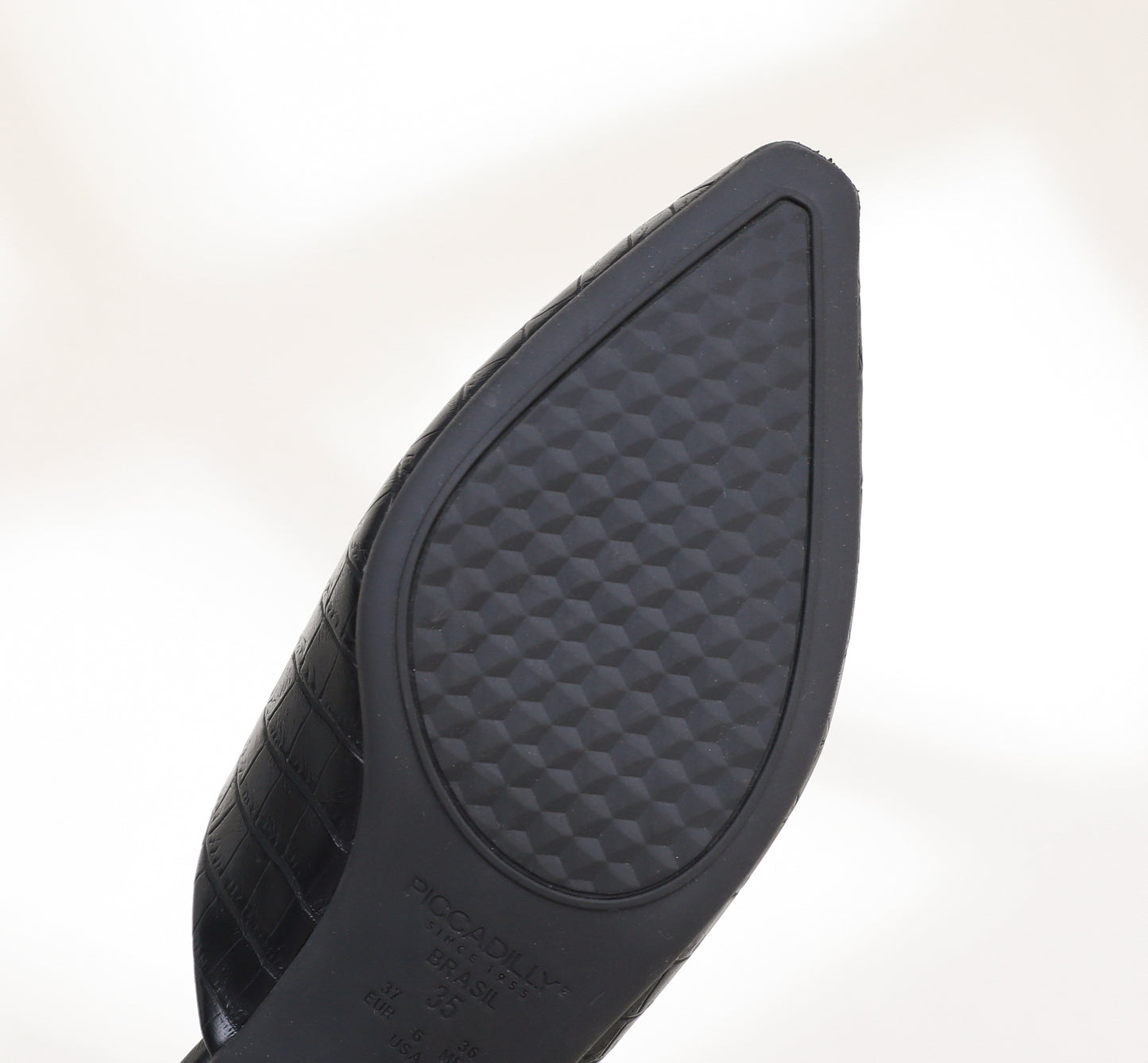 Voguish Mule Flats - Black Croco (279.001-12)