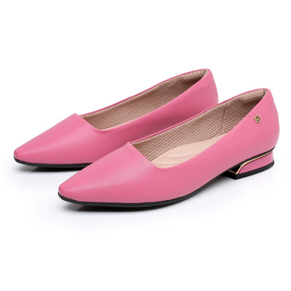 Sleek Deco Point Flats - Fuchsia (274.054)