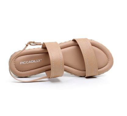 Slip-On Flats with Braided Strap - Nude (404.045)