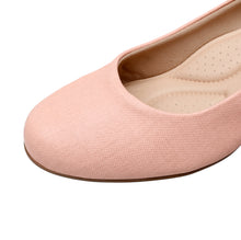 Piccadilly Peach PUMP Comfort Shoes with a Block Heel (110.072)