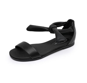 Wrapped Around Flat Sandals - Black (418.059)