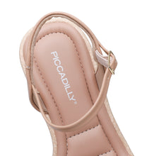 "Stylish and Supportive: Piccadilly NUDE Wide-Fit Platform Sandals" (580.005)