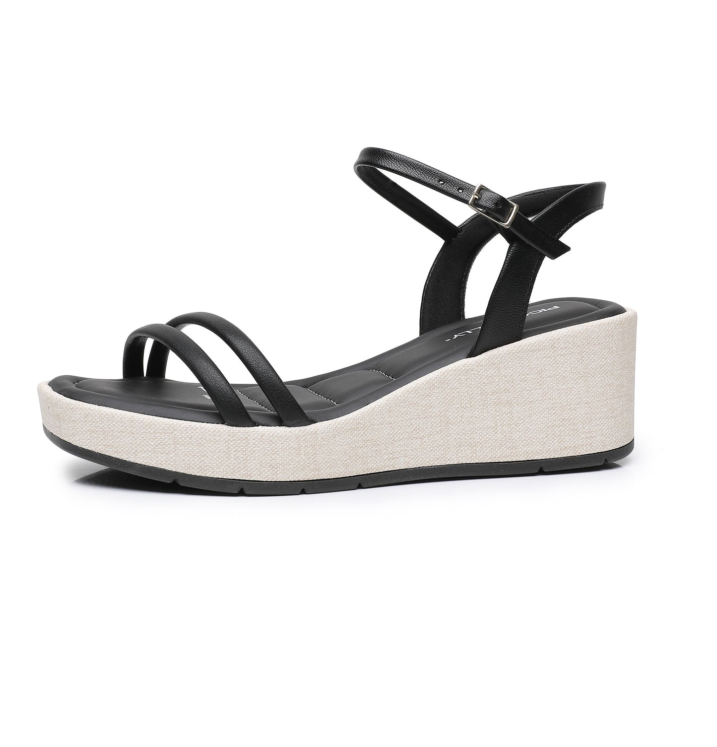 Espadrille Platform Sandal - Black (580.005)