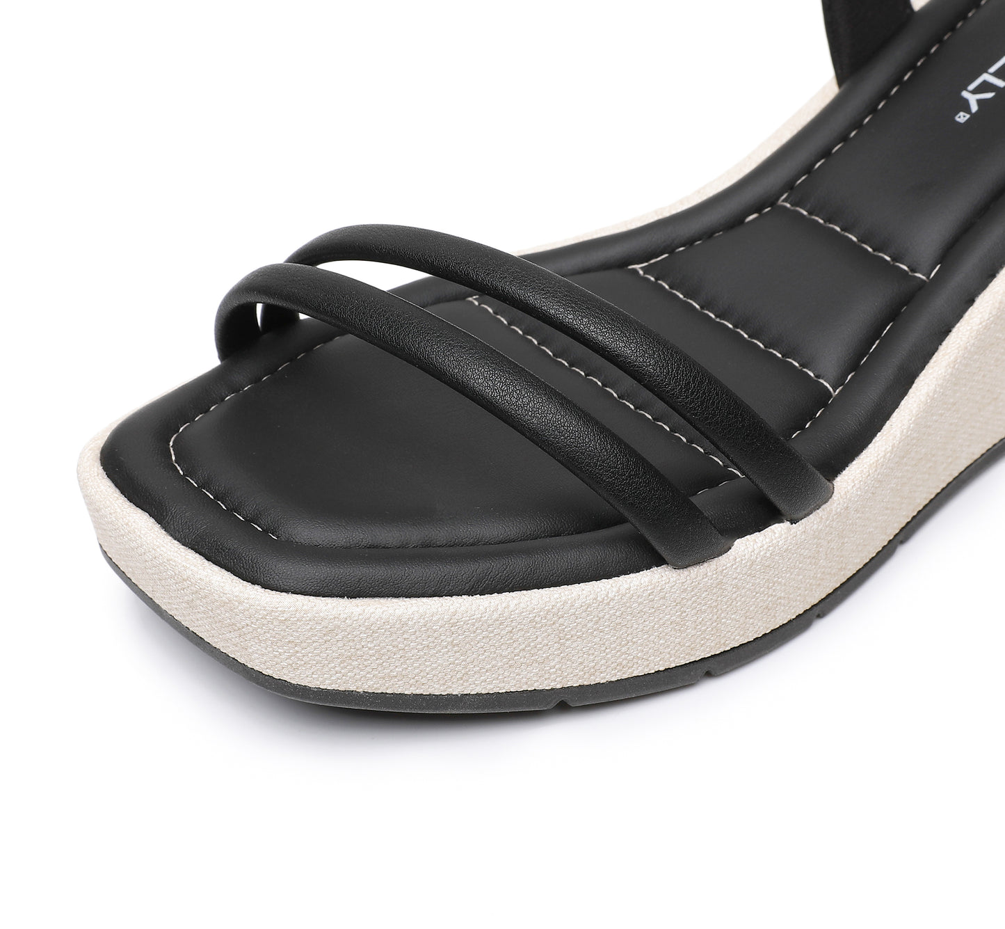 Espadrille Platform Sandal - Black (580.005)