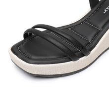 Espadrille Platform Sandal in Black (580.005)