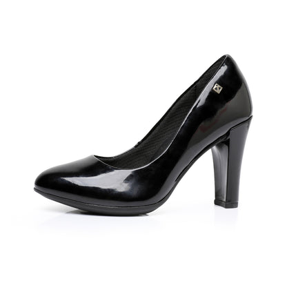 Urban Elegance High Heel Pumps -Black Patent (695.001)