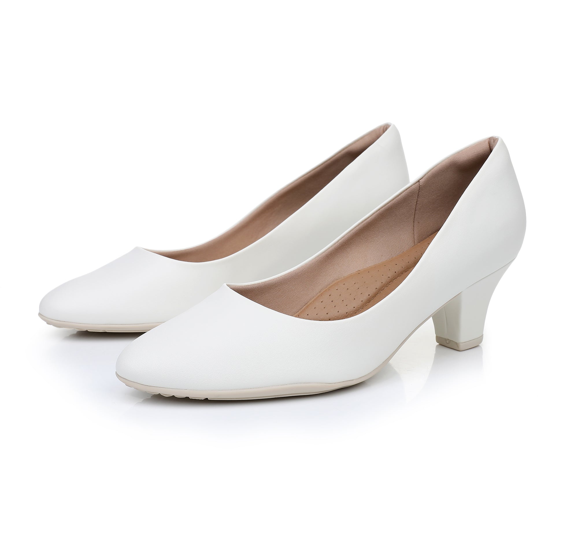 All white pumps sales