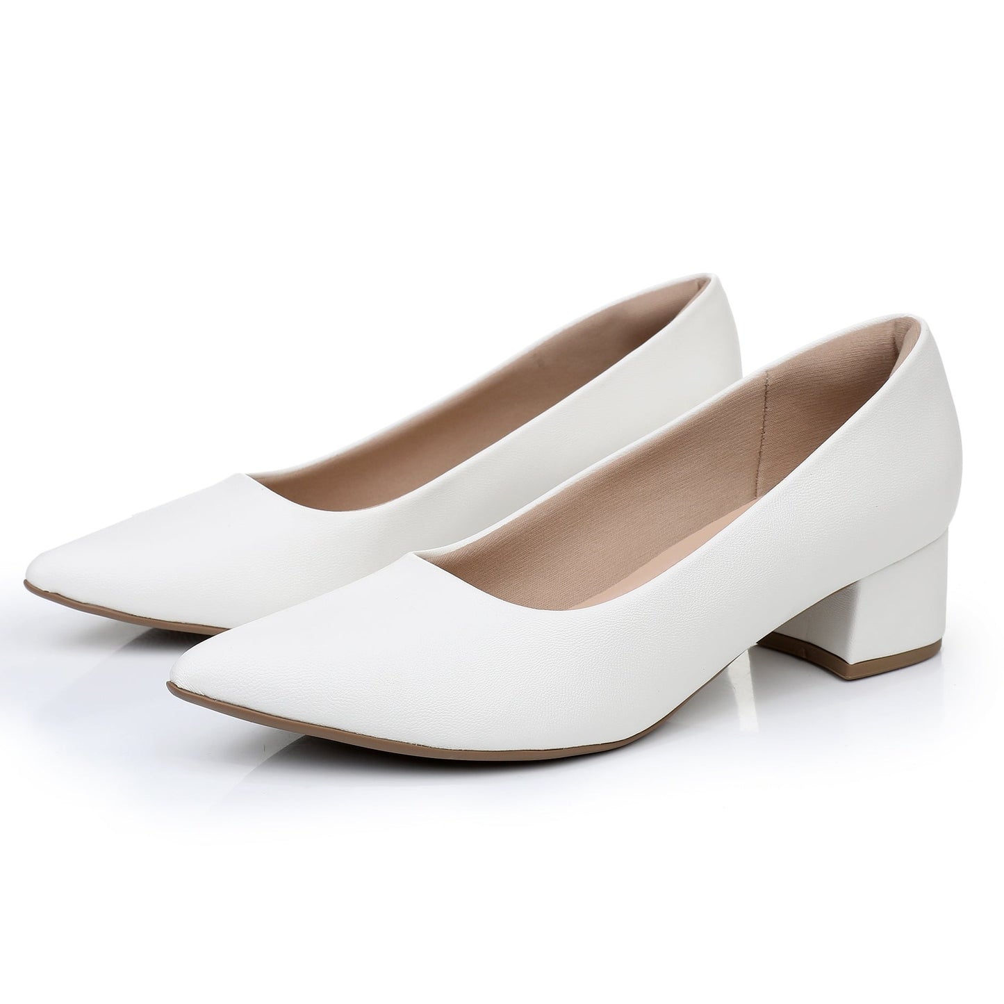 Gentle Glam Pumps - White Nappa (739.015)