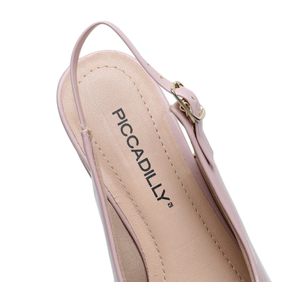 Lavender Patent Sling Back Pumps for Women (739.031)