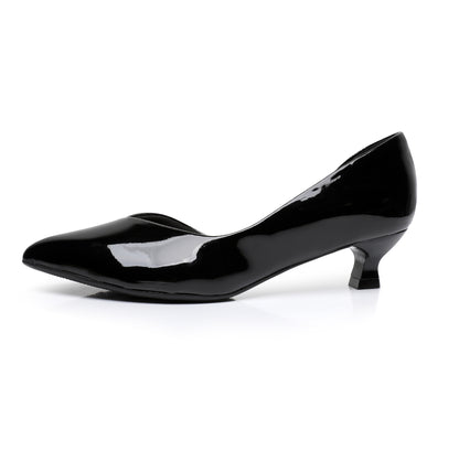 Purr-fect Elegance Pumps - Black Patent (740.019)