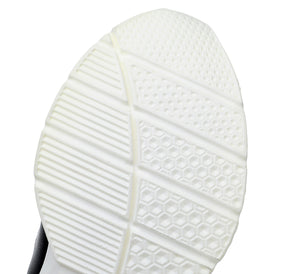 Piccadilly Black & White Lace-Up Sneaker with Maxi Insole and Cushioned Sole (781.002)