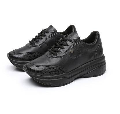 Urban Mod Must-Have: Lace-Up Sneakers - Black (781.002)