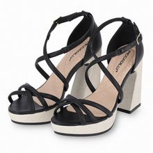 Black High Heel Sandals for Womens (818.011)