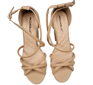 Nude High Heel Sandals for Womens (818.011)