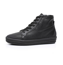 Piccadilly Black Women's Athlefit Lace-Up Fashion Sneakers Ankle Booties (851.005)