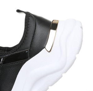 Walk with Ease: Black Lightweight Sneaker Shoe with Arch Support Footbed (939.003)