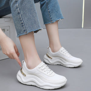 女式白色與自然色運動鞋 (939.005) 