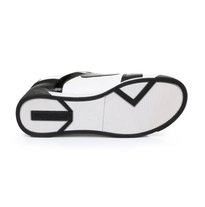 Piccadilly Black & White Velcro Sneakers for Women (988.003)