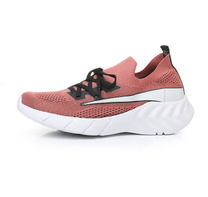 Salmon Pink Flyknit Sneakers for Women (993.002-4)