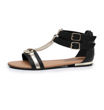 Gold Sandals for Women (510.041) - Simply Shoes Hong Kong