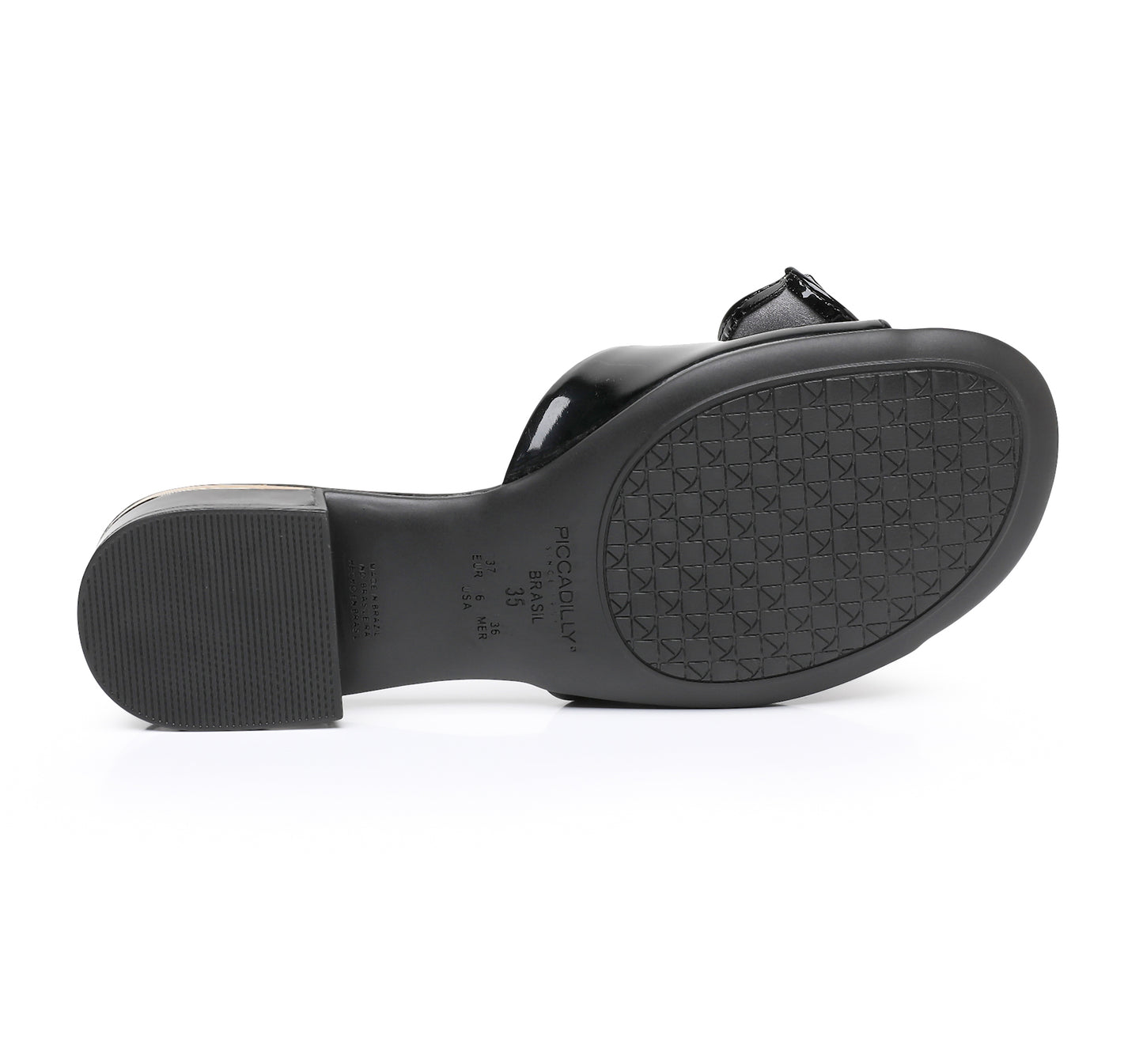 "Stay Stylish and Secure: Piccadilly Black Women's Summer Slide Sandals" (558.007)