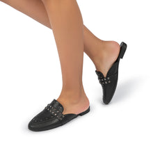 女用黑色懶人鞋 (104.013) 