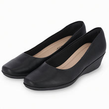 Black Nappa Wedges for Women (143.133)
