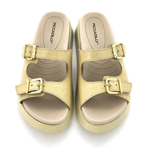 Cream Croco Sandals for Women (468.005)