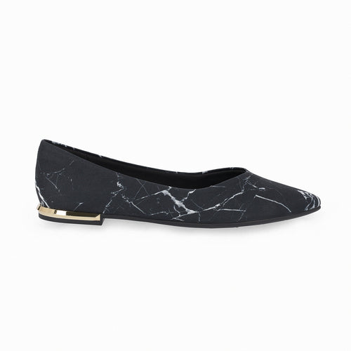 Black With Pattern Flats for Women (274.054)