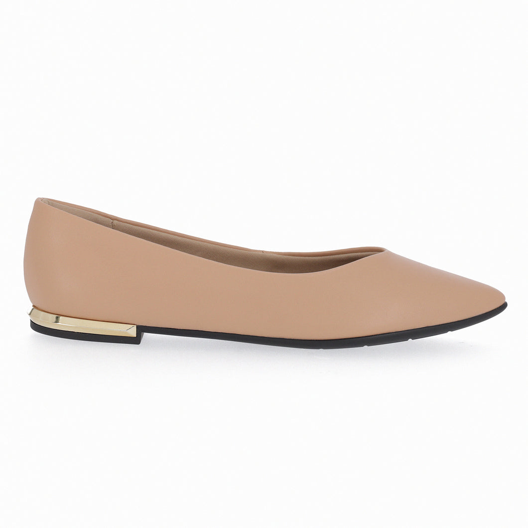 Nude Nappa Flats for Women (274.054)